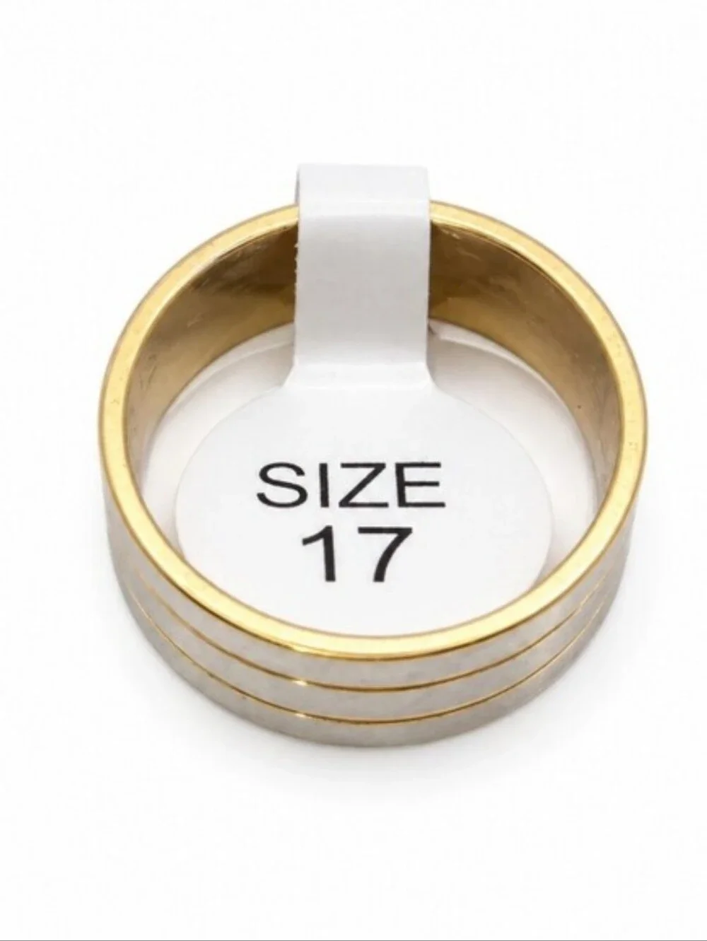 Two-Tone Silver and Gold Unisex Ring
